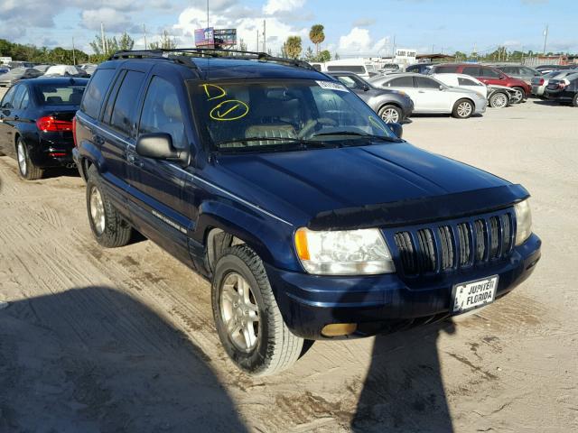 1J4G268S8XC663773 - 1999 JEEP GRAND CHER BLUE photo 1