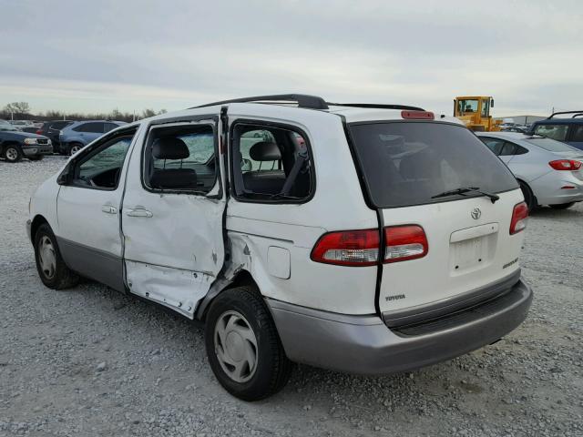 4T3ZF13C23U534098 - 2003 TOYOTA SIENNA LE WHITE photo 3