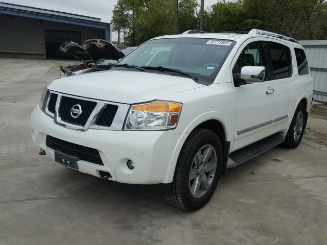 5N1BA0NF1AN607964 - 2010 NISSAN ARMADA PLA WHITE photo 2