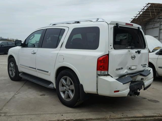 5N1BA0NF1AN607964 - 2010 NISSAN ARMADA PLA WHITE photo 3