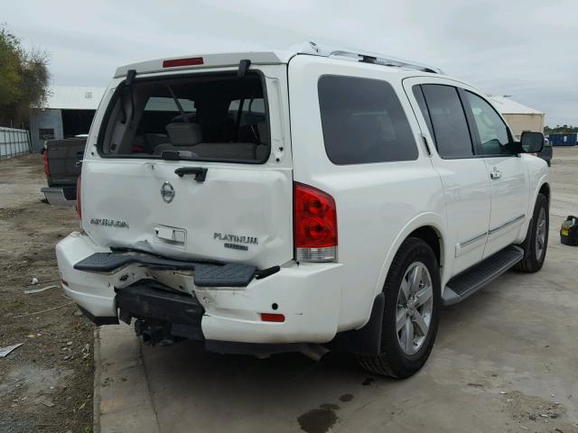 5N1BA0NF1AN607964 - 2010 NISSAN ARMADA PLA WHITE photo 4