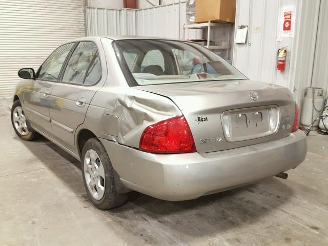 3N1CB51D16L570223 - 2006 NISSAN SENTRA 1.8 TAN photo 3