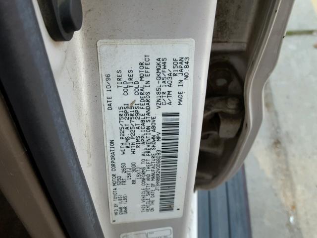 JT3HN86R2V0068093 - 1997 TOYOTA 4RUNNER SR GRAY photo 10