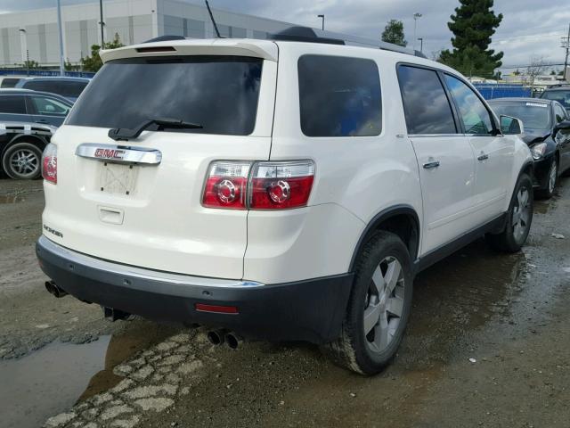 1GKKRRED5BJ252410 - 2011 GMC ACADIA SLT WHITE photo 4