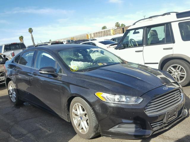 3FA6P0H70ER304157 - 2014 FORD FUSION SE BLACK photo 1