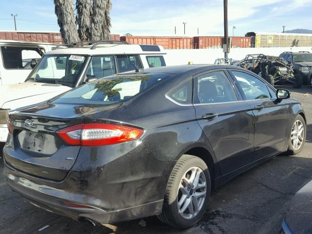 3FA6P0H70ER304157 - 2014 FORD FUSION SE BLACK photo 4