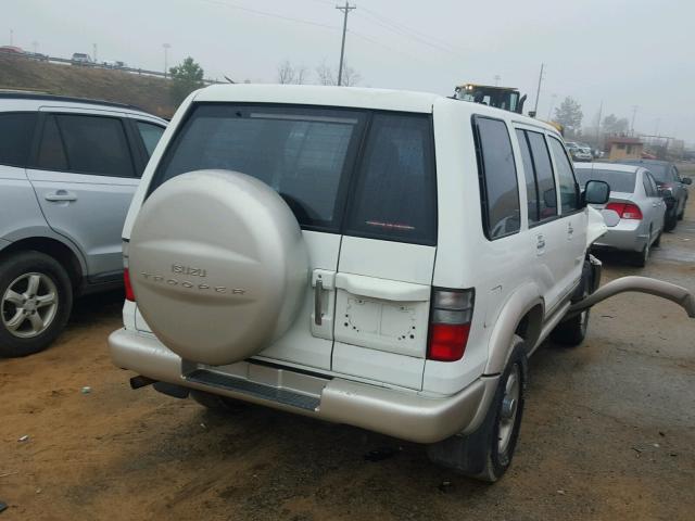 JACDJ58X6Y7J14986 - 2000 ISUZU TROOPER S WHITE photo 4