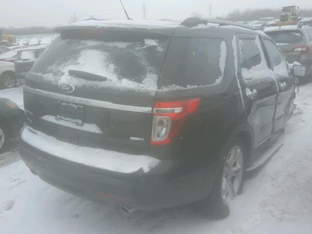 1FM5K8F8XFGA15581 - 2015 FORD EXPLORER L BLACK photo 4