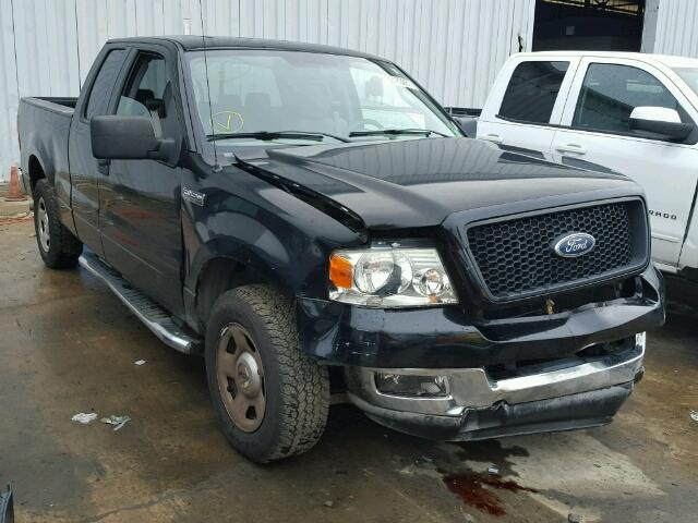 1FTRX12W35NA01258 - 2005 FORD F150 BLACK photo 1