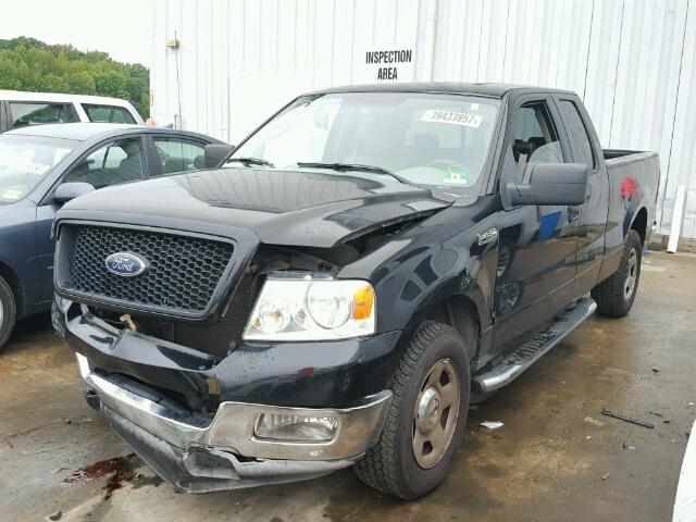 1FTRX12W35NA01258 - 2005 FORD F150 BLACK photo 2