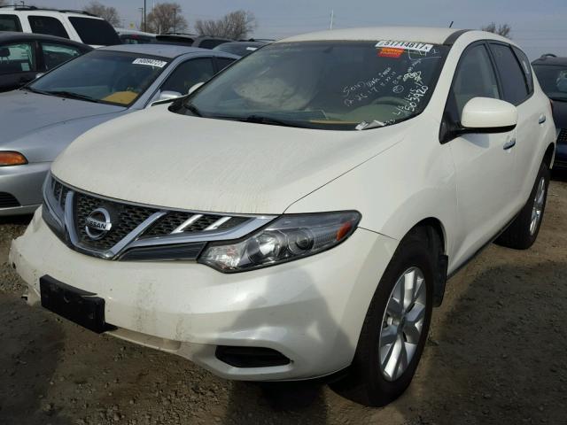 JN8AZ1MW3EW503920 - 2014 NISSAN MURANO S WHITE photo 2