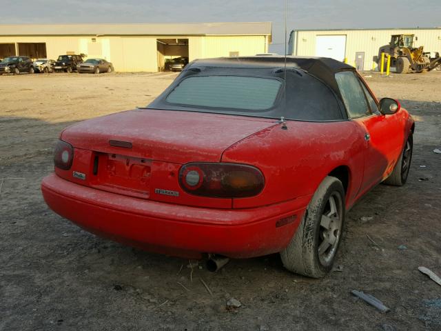 JM1NA3515L0152625 - 1990 MAZDA MX-5 MIATA RED photo 4