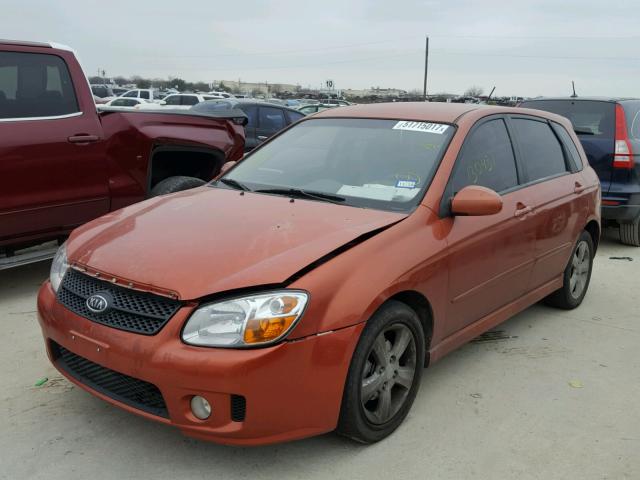 KNAFE161485010205 - 2008 KIA SPECTRA5 5 ORANGE photo 2