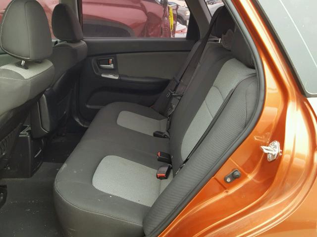 KNAFE161485010205 - 2008 KIA SPECTRA5 5 ORANGE photo 6