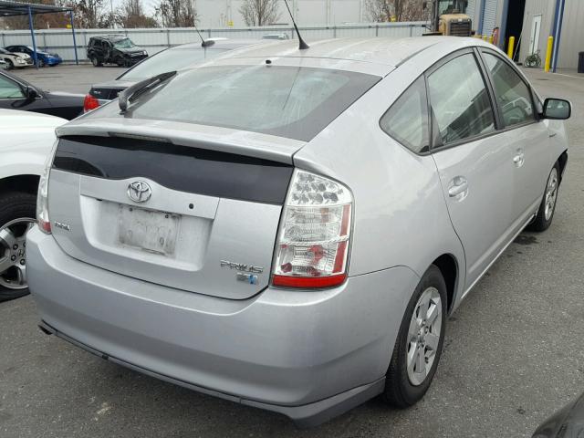 JTDKB20U163180498 - 2006 TOYOTA PRIUS SILVER photo 4