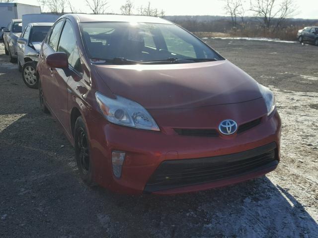 JTDKN3DU5C5445947 - 2012 TOYOTA PRIUS RED photo 1