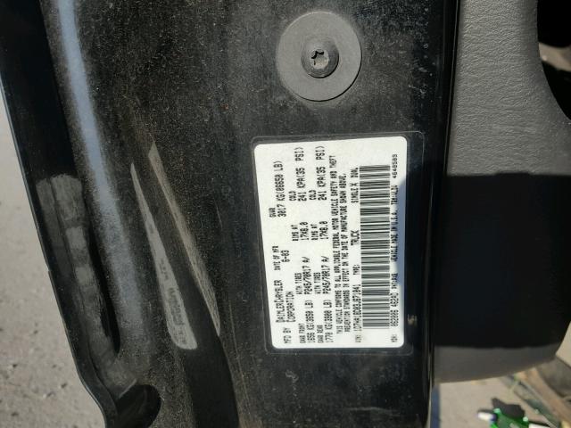 1D7HA18D03J671041 - 2003 DODGE RAM 1500 S BLACK photo 10