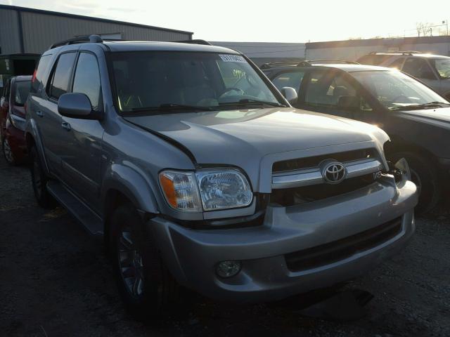 5TDZT34A96S281188 - 2006 TOYOTA SEQUOIA SR SILVER photo 1