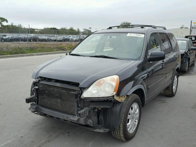 JHLRD78996C052034 - 2006 HONDA CR-V SE BLACK photo 2