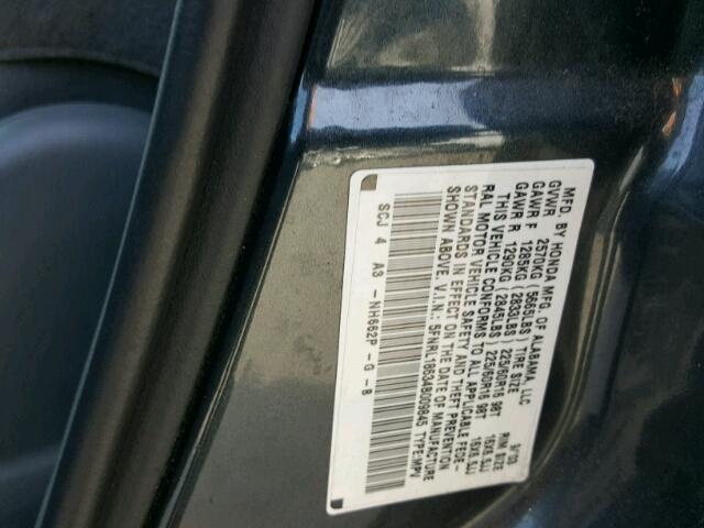 5FNRL18634B009845 - 2004 HONDA ODYSSEY EX GRAY photo 10