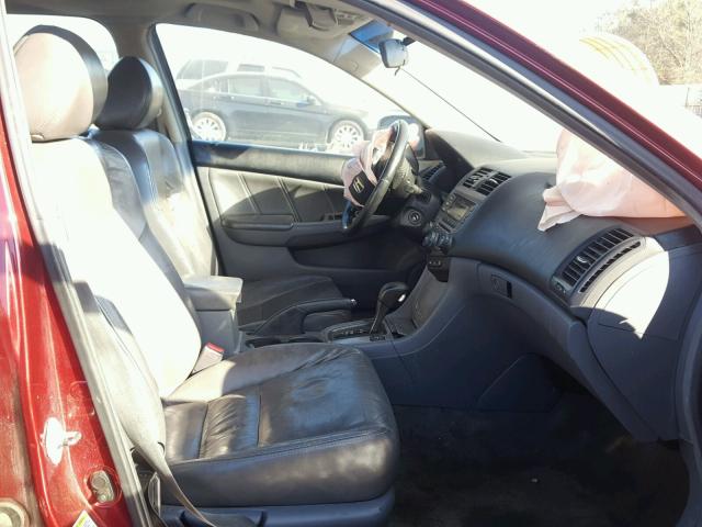 1HGCM56836A044428 - 2006 HONDA ACCORD EX BURGUNDY photo 5