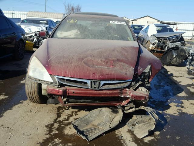 1HGCM56836A044428 - 2006 HONDA ACCORD EX BURGUNDY photo 9