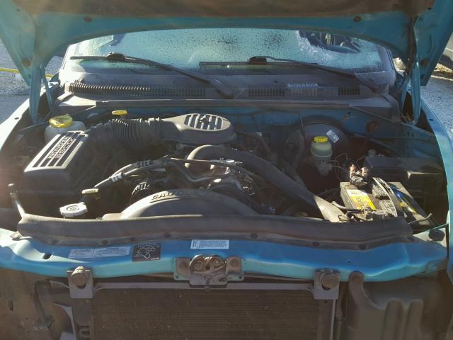 1B7GG23Y2VS282192 - 1997 DODGE DAKOTA TURQUOISE photo 7