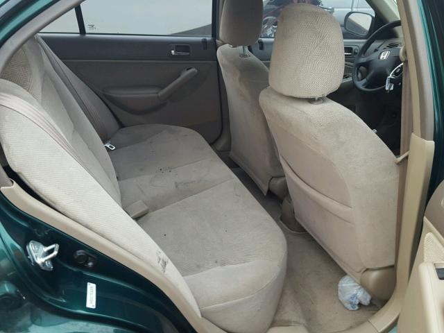 1HGES26772L016781 - 2002 HONDA CIVIC EX მწვანე ფოტო 6