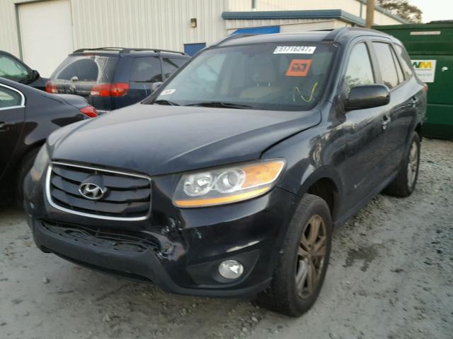 5XYZK3AB6BG054287 - 2011 HYUNDAI SANTA FE L BLUE photo 2