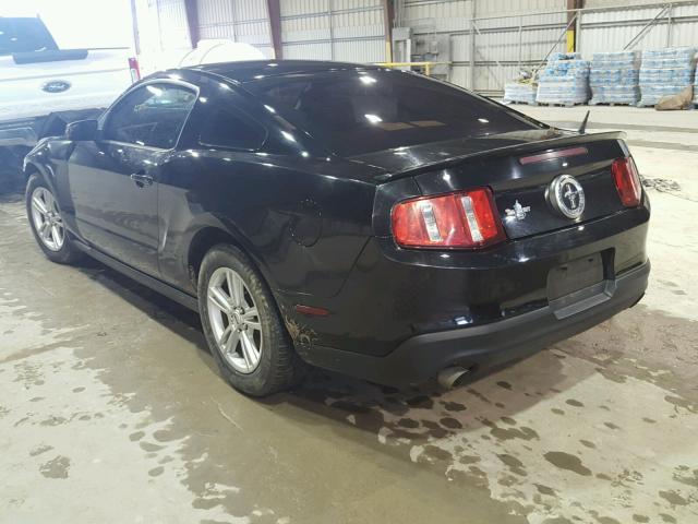 1ZVBP8AM6B5135409 - 2011 FORD MUSTANG BLACK photo 3