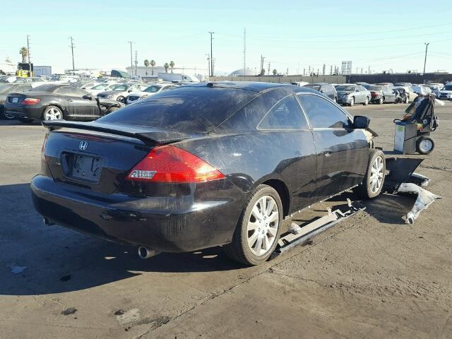 1HGCM82786A010936 - 2006 HONDA ACCORD EX BLACK photo 4