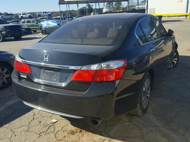 1HGCR2F3XDA117814 - 2013 HONDA ACCORD LX BLACK photo 4