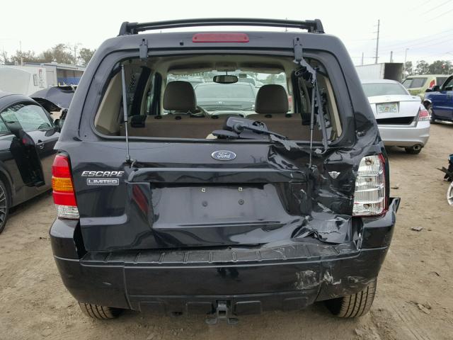 1FMYU04115KB95446 - 2005 FORD ESCAPE LIM BLACK photo 9