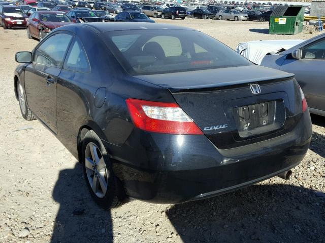 2HGFG12988H579237 - 2008 HONDA CIVIC EXL BLACK photo 3