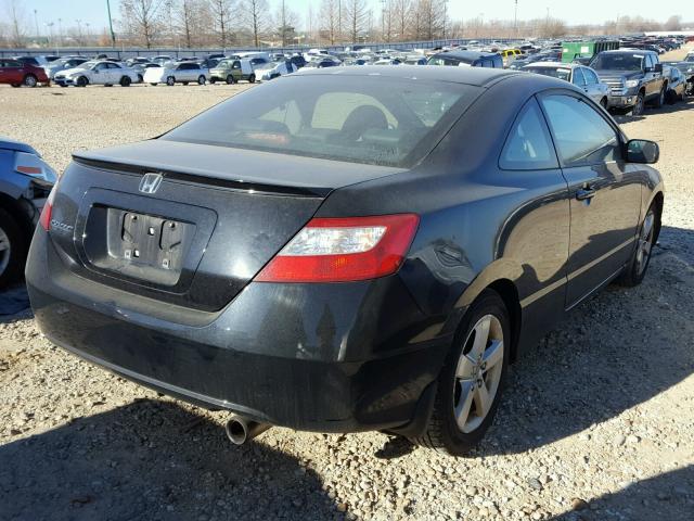 2HGFG12988H579237 - 2008 HONDA CIVIC EXL BLACK photo 4