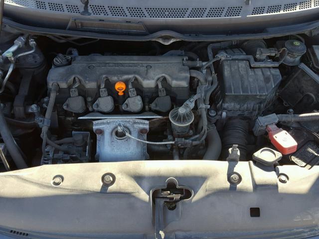 2HGFG12988H579237 - 2008 HONDA CIVIC EXL BLACK photo 7