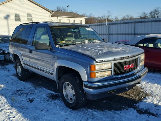 1GKEK18K2SJ704410 - 1995 GMC YUKON BLUE photo 1