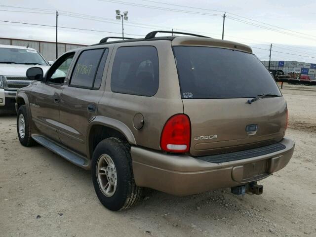 1B4HR28ZXYF299946 - 2000 DODGE DURANGO GOLD photo 3