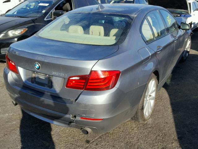 WBAFR7C58BC603146 - 2011 BMW 535 I GRAY photo 4