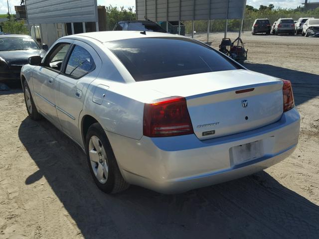 2B3KA43R08H166910 - 2008 DODGE CHARGER SILVER photo 3