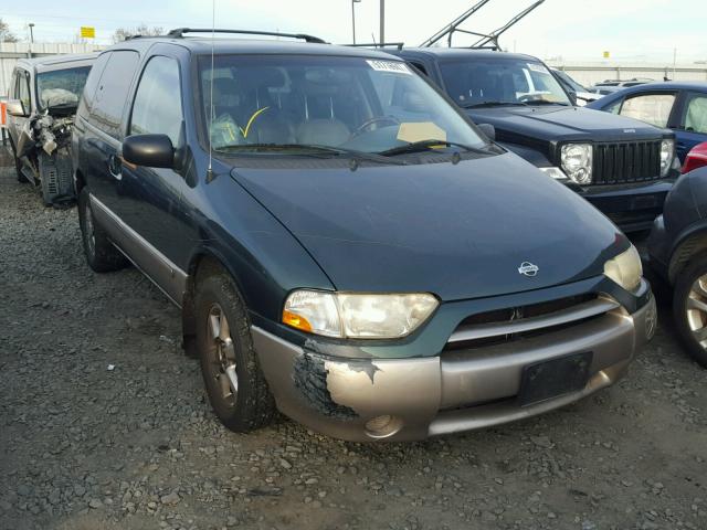 4N2ZN17T72D808319 - 2002 NISSAN QUEST GLE GREEN photo 1