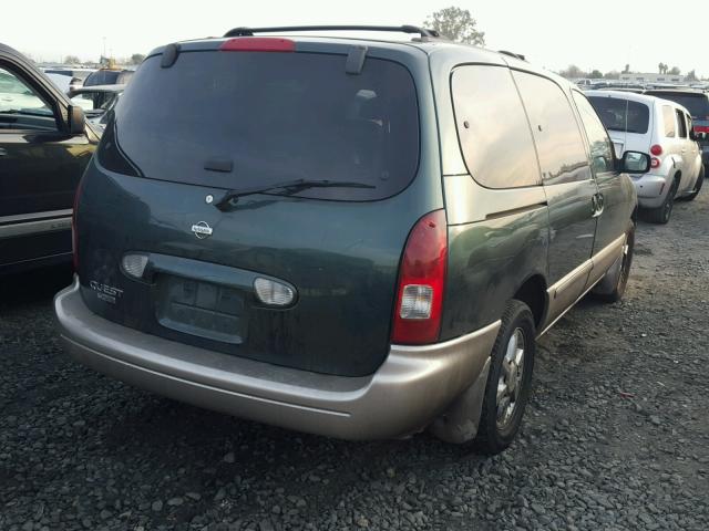 4N2ZN17T72D808319 - 2002 NISSAN QUEST GLE GREEN photo 4