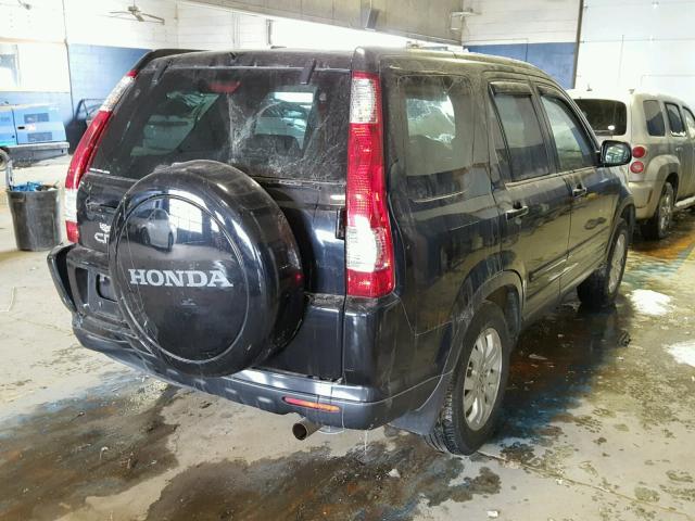 JHLRD78955C024858 - 2005 HONDA CR-V SE BLACK photo 4