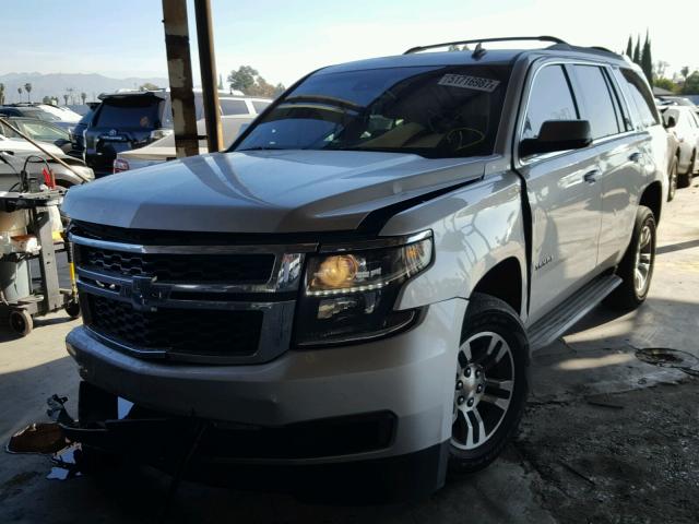 1GNSCBKC0FR294367 - 2015 CHEVROLET TAHOE C150 SILVER photo 2