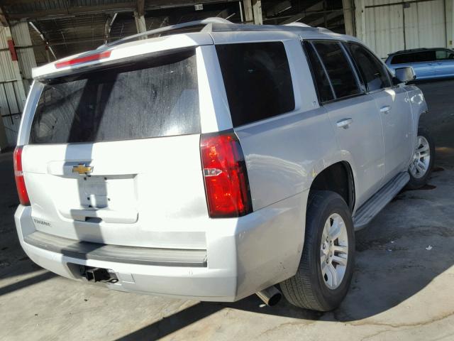 1GNSCBKC0FR294367 - 2015 CHEVROLET TAHOE C150 SILVER photo 4