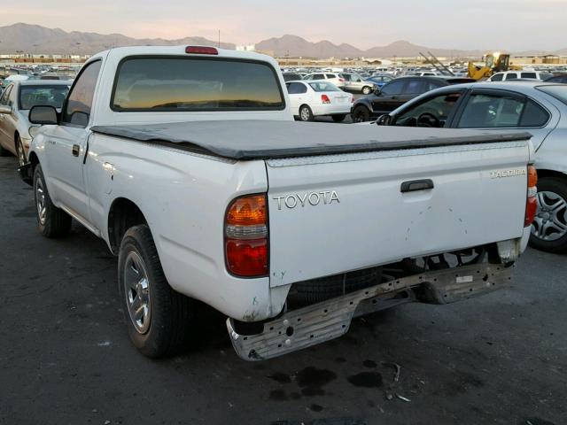 5TENL42N21Z800068 - 2001 TOYOTA TACOMA WHITE photo 3