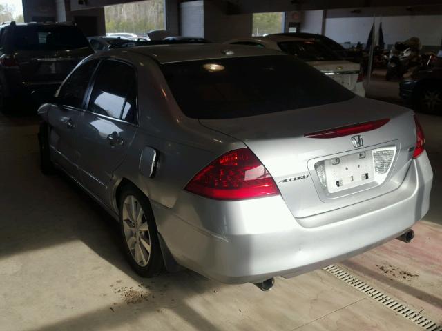 1HGCM66567A068283 - 2007 HONDA ACCORD EX SILVER photo 3