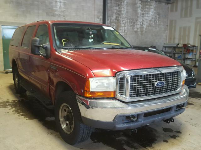 1FMNU41S9YEA37754 - 2000 FORD EXCURSION RED photo 1