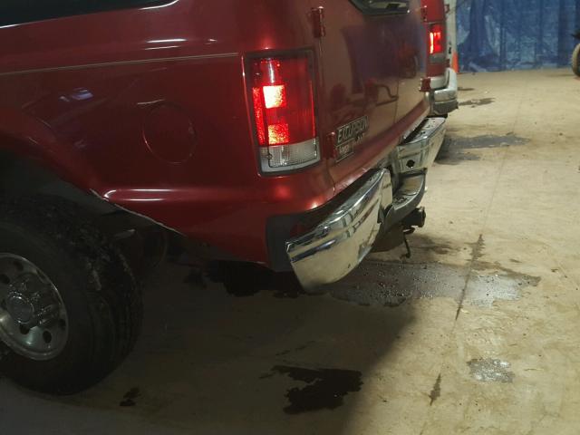 1FMNU41S9YEA37754 - 2000 FORD EXCURSION RED photo 9