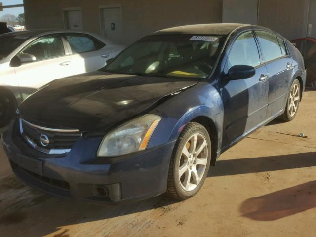 1N4BA41E37C824368 - 2007 NISSAN MAXIMA SE BLUE photo 2